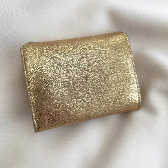 Stella McCartney Falabella Fold Wallet in Gold - Picture 4 of 6